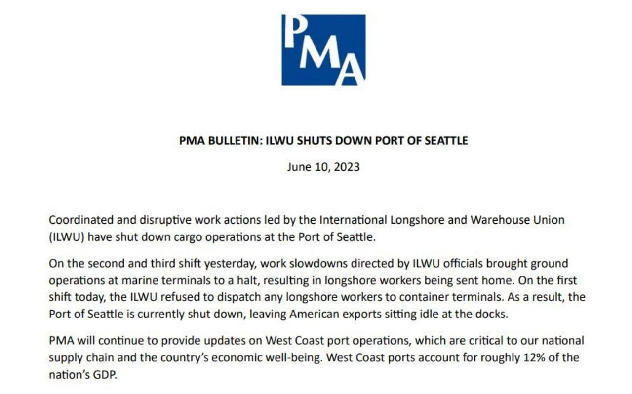 Urgent Ports of Seattle Shutdown - image 2